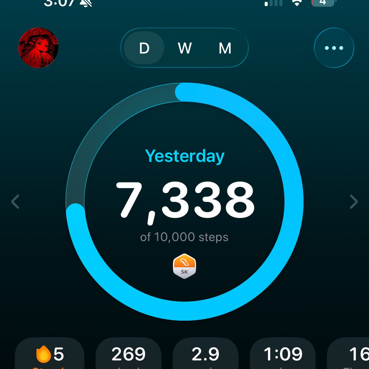 dyketaur5000's tweet photo. i got to 7k steps yesterday when my og goal was 4k lol 

live laugh love my treadmill

“oh endy why does it say 10k as your goal” bc i was increasing my goal like crazy until i started getting dizzy ok fuck you

#edtwt #shedtwt #stepgoal https://t.co/0zrKMHpxqW