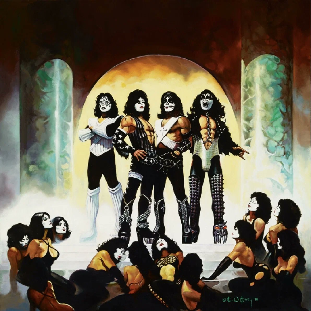 iamluke85's tweet photo. #kiss artwork by #KenKelly https://t.co/swJkJDCvW7