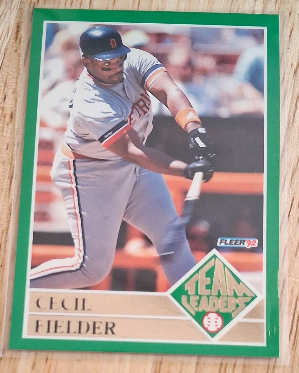 CPFJAYpt2's tweet photo. #RandomCardILove
1992 Fleer - Team Leaders #6 Cecil Fielder
Because MLB and NPB veteran
Because 3x AS
Because twice a Silver Slugger Award winner
Because son, Prince, is following in footsteps.
Because 90s inserts always rule. https://t.co/WSOk8n9beb