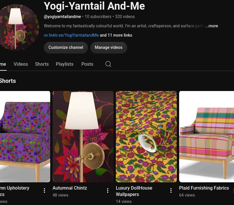 YogiYarntail's tweet photo. #Visit my #YouYube #channel to see all of my #latest #design releases

#@yogiyarntailandme #SurfacePatternDesigner #InteriorDesign #Sew #Make #Fabric #Wallpaper #HomeDecor

https://t.co/if6NmBhMuM https://t.co/4AyVfTHfwO