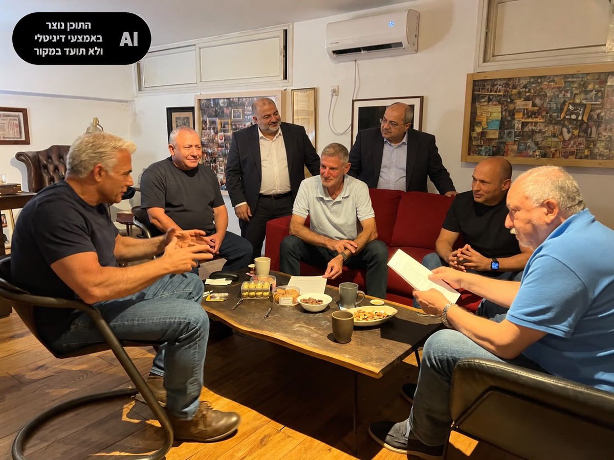 netanyahu's tweet photo. איזנקוט יקים ממשלת שמאל עם ליברמן, יאיר גולן, בנט והמפלגות הערביות. רק ליכוד גדול יעצור אותם. https://t.co/sWNRnXleL6