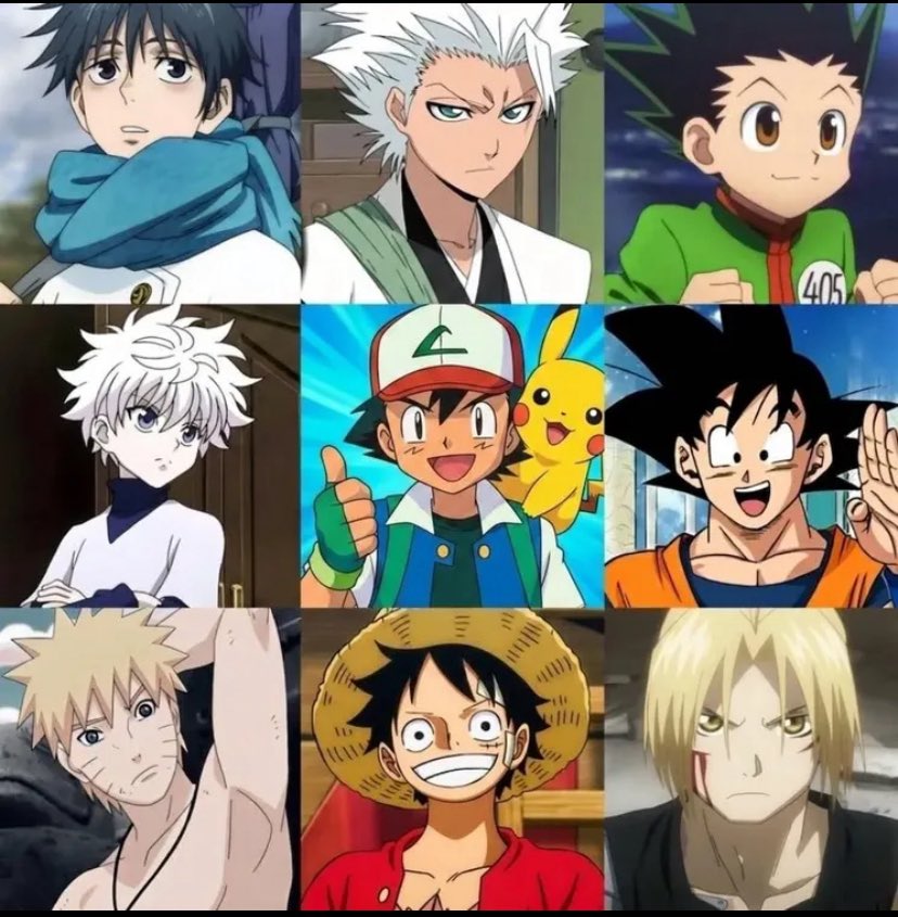 belikegift6's tweet photo. Anime lovers, what do you think these characters have in common? https://t.co/iXxy9Rpe0z