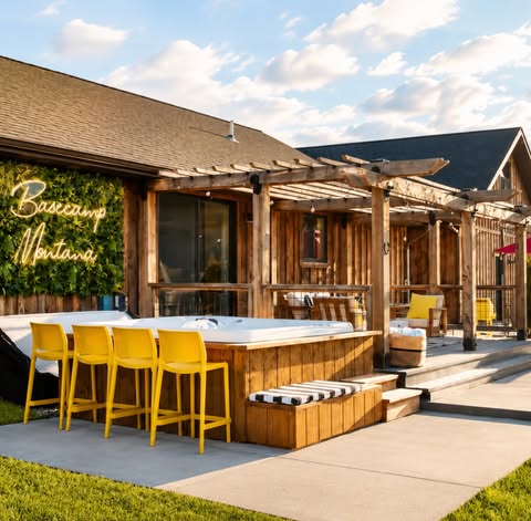funkitco's tweet photo. Basecamp Montana has arrived 🤠🐴

Short term rental design is part of the investment, same as pricing.

#airbnbdesign #exteriordesign https://t.co/HXVKhvPm8M