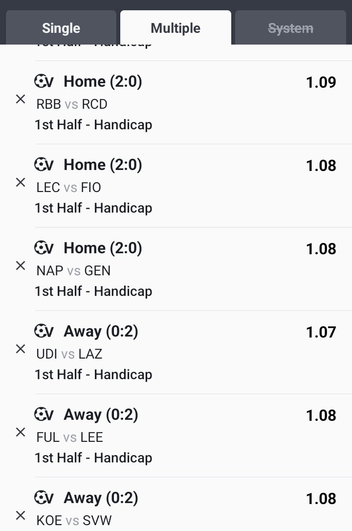 39Lastborn's tweet photo. I don carry come again 

V football first half handicap 2 

U don sleep? https://t.co/bAI6f6orn8