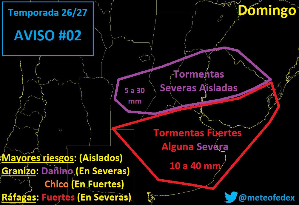 MeteoFedex's tweet photo. #Tormenta DOMINGO | Una masa MUY inestable invade la zona. En los primeros minutos del Domingo ya las tendremos sobre Norte de Baires (y #AMBA), con intermitencias todo el día en la zona ROJA. En la tarde, severidad en litoral.

No es una situación predecible, habrá sorpresas 😵‍💫 https://t.co/ursdjH1CBo
