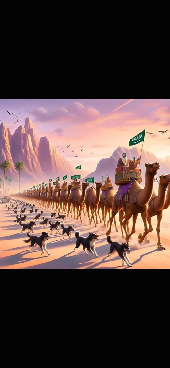 fzsamrani's tweet photo. @PaliNewsNetwork @ABUNAR50 تطابق المثل في هذا المقطع بنسبة 100%
 القافلة تسير والكلاب تنبح.
المسؤول السعودي مثل #السعودية خير تمثيل.
 السعودي مدرسة في الترفع والرقي والاخلاق والنبل والشهامة. 
السعودي معروف بسعة البال وسعة الصدر 
والصبر والحلم وهذي شيم العرب والرجال الاصيله ابطال الصحراء. 
#السعودية_العظمى https://t.co/BfaqqMT2TD