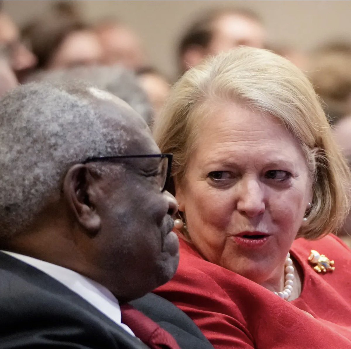 kyamawebb23's tweet photo. The wife of one of the Supreme Court Justices worked behind the scenes to overthrow the last election. And yet has never been investigated. And Clarence Thomas still sits on the highest court in the land.

The utter stench of corruption in America today is breathtaking. https://t.co/kiEbj2I2AK