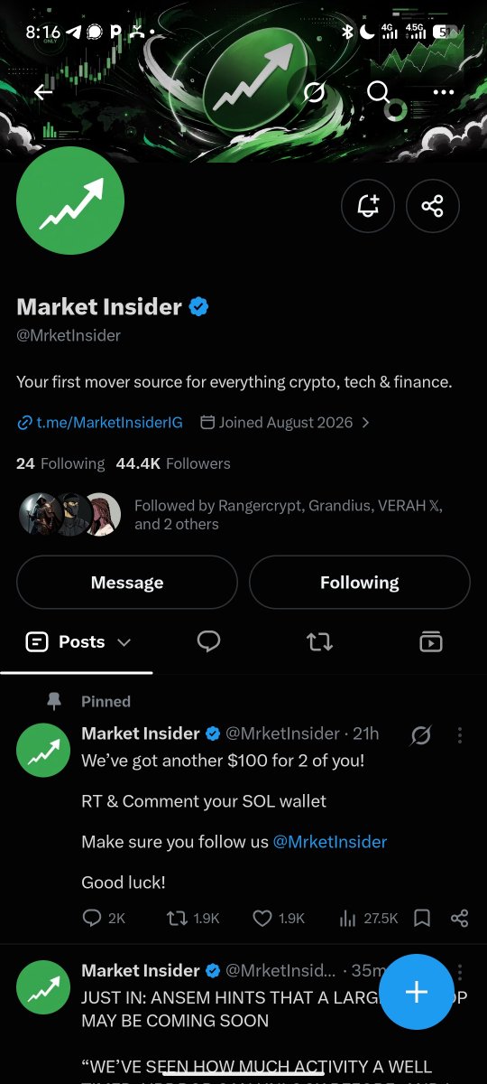 Heiscomwell's tweet photo. @Farmercist @MrketInsider 6MSWTVaCzFp1U3m1TrdgmX8GVbSqn8jtYq3AvsqX2vpw

@Farmercist send | God don select me to be favored https://t.co/b6xAAxsS5Y
