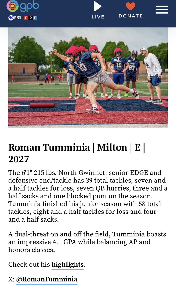 RomanTumminia's tweet photo. Thank you @MattStewartTV and @GPBsports 🙏🏼 https://t.co/l18xn6090j