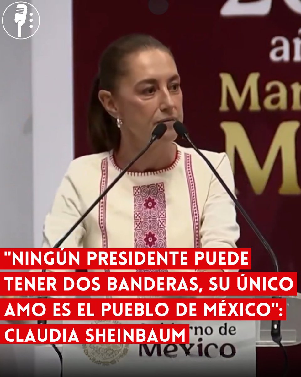 YosoyPedrero's tweet photo. 🚨OJO: "NINGÚN PRESIDENTE PUEDE TENER DOS BANDERAS, SU ÚNICO AMO ES EL PUEBLO DE MÉXICO": CLAUDIA SHEINBAUM

Durante su evento en Hermosillo, Sonora, la presidenta Claudia Sheinbaum defendió la reforma que plantea limitar la doble nacionalidad para quienes busquen ocupar la Presidencia de la República o una gubernatura. Señaló que quien represente al Estado mexicano debe tener como única lealtad institucional al país.

Sheinbaum sostuvo que la medida no busca quitar la nacionalidad ni derechos a los mexicanos que cuentan con otra ciudadanía. El planteamiento se enfoca en quienes aspiren a ocupar los principales cargos del Poder Ejecutivo, para quienes la iniciativa establece requisitos relacionados con la nacionalidad.

La presidenta vinculó la propuesta con la defensa de la soberanía nacional y cuestionó que una persona pueda representar al Estado mexicano mientras conserva otra nacionalidad. El proyecto contempla también a quienes aspiren a las gubernaturas y a la Jefatura de Gobierno de la Ciudad de México.

La iniciativa ya fue aprobada en la Cámara de Diputados y continúa su proceso legislativo en el Senado. De aprobarse en los términos planteados, las nuevas disposiciones tendrían efectos para los cargos contemplados por la reforma.