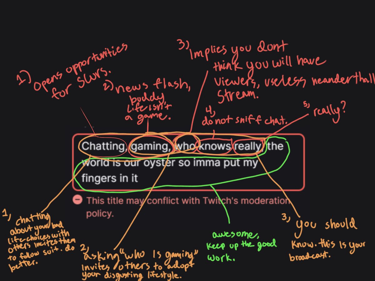 cheepiiii's tweet photo. @Ranboosaysstuff I’ve detected countless (8) code of conduct violations. I have identified them and labeled them accordingly to hopefully educate you on your mistakes. https://t.co/c9ecV04hyR