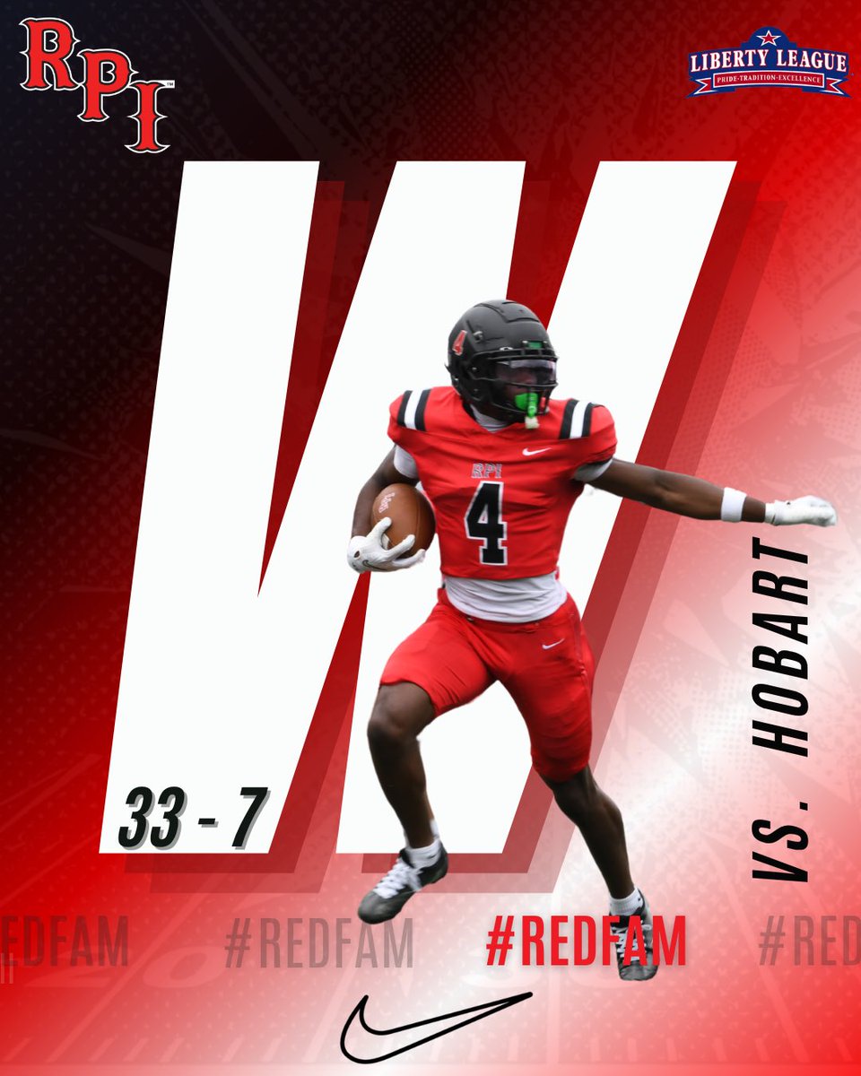 RPIFootball's tweet photo. 🔴⚫️ Final 🔴⚫️

#REDFAM #TEAM140 #d3fb https://t.co/TYjHeswKbo