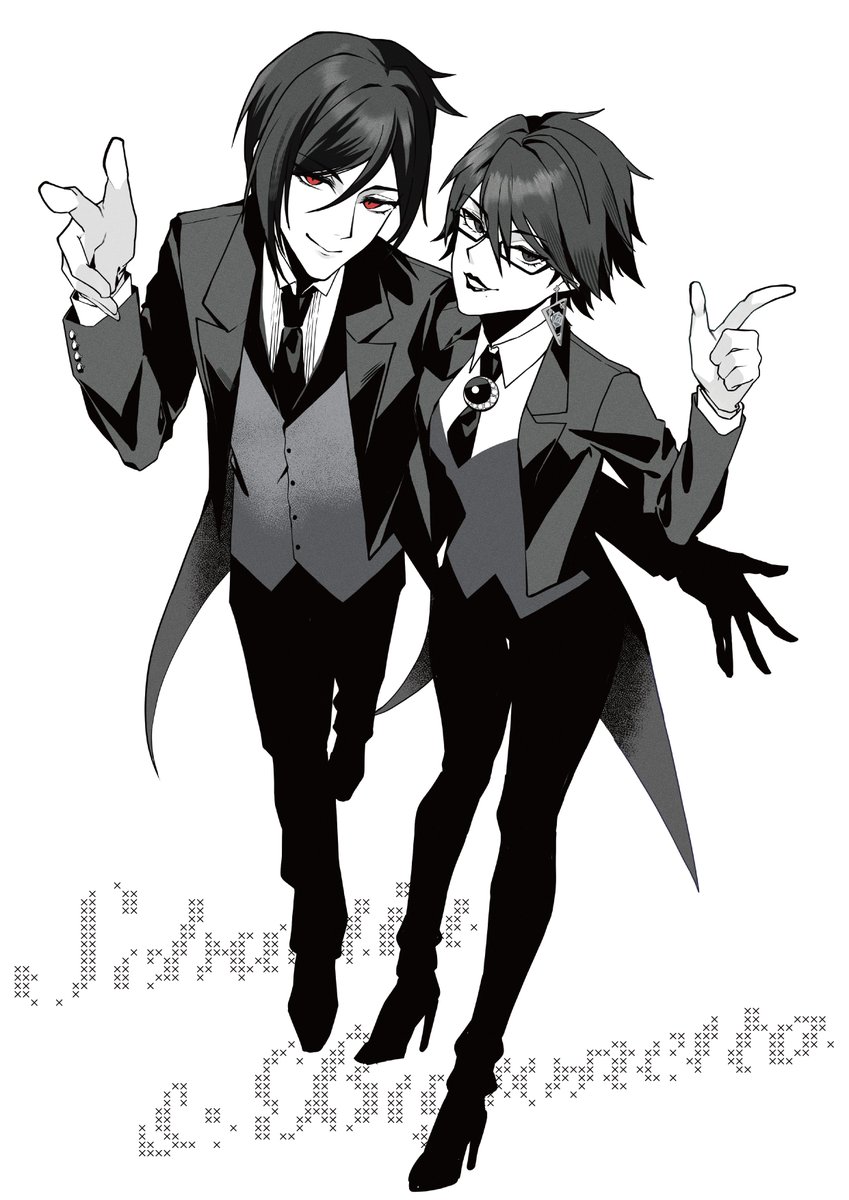 MITSUBA_ART_'s tweet photo. こういうの、描いてみたかった~
悪魔と魔女の組み合わせ！

#黒執事 #blackbutler #Bayonetta https://t.co/bbHbfE4mkI