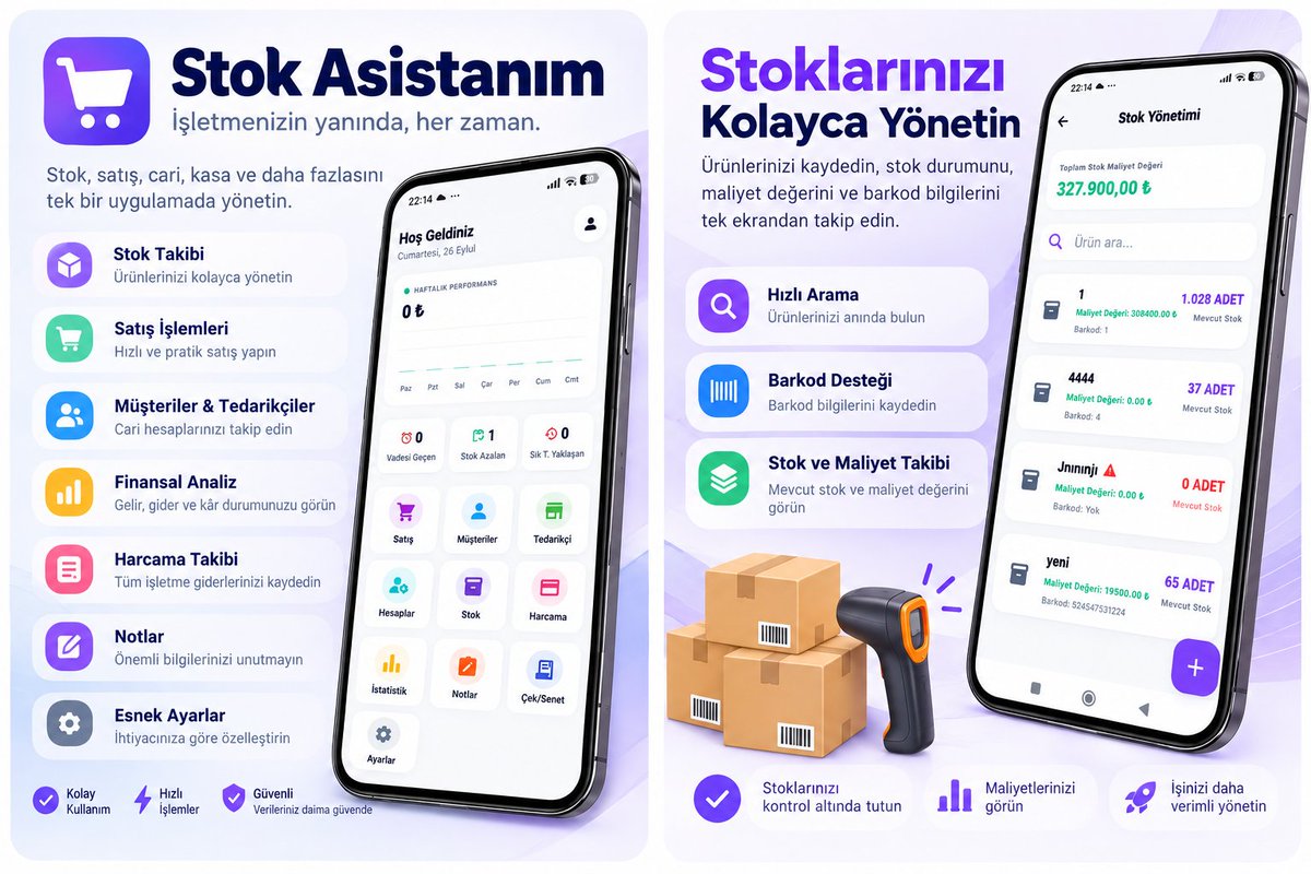 Ragnarok1905's tweet photo. Stok takibini kolaylaştırın, satışlarınızı daha düzenli yönetin.
Müşteri, tedarikçi ve giderlerinizi pratik şekilde takip edin.
Stok Asistanım, işletmenizin günlük işlerini daha hızlı yönetmenize yardımcı olur.
#StokAsistanım #ÖnMuhasebe #KOBİ #StokTakibi https://t.co/u2EDXpZ38p
