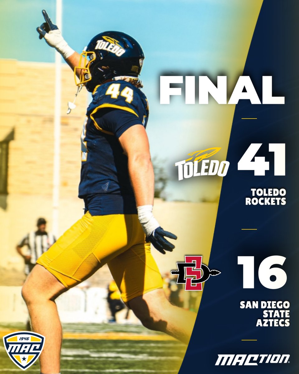 MACSports's tweet photo. The Rockets keep their home winning streak alive this afternoon! ๐๐๐
@ToledoFB | #MACtion https://t.co/7vxXtP33IF