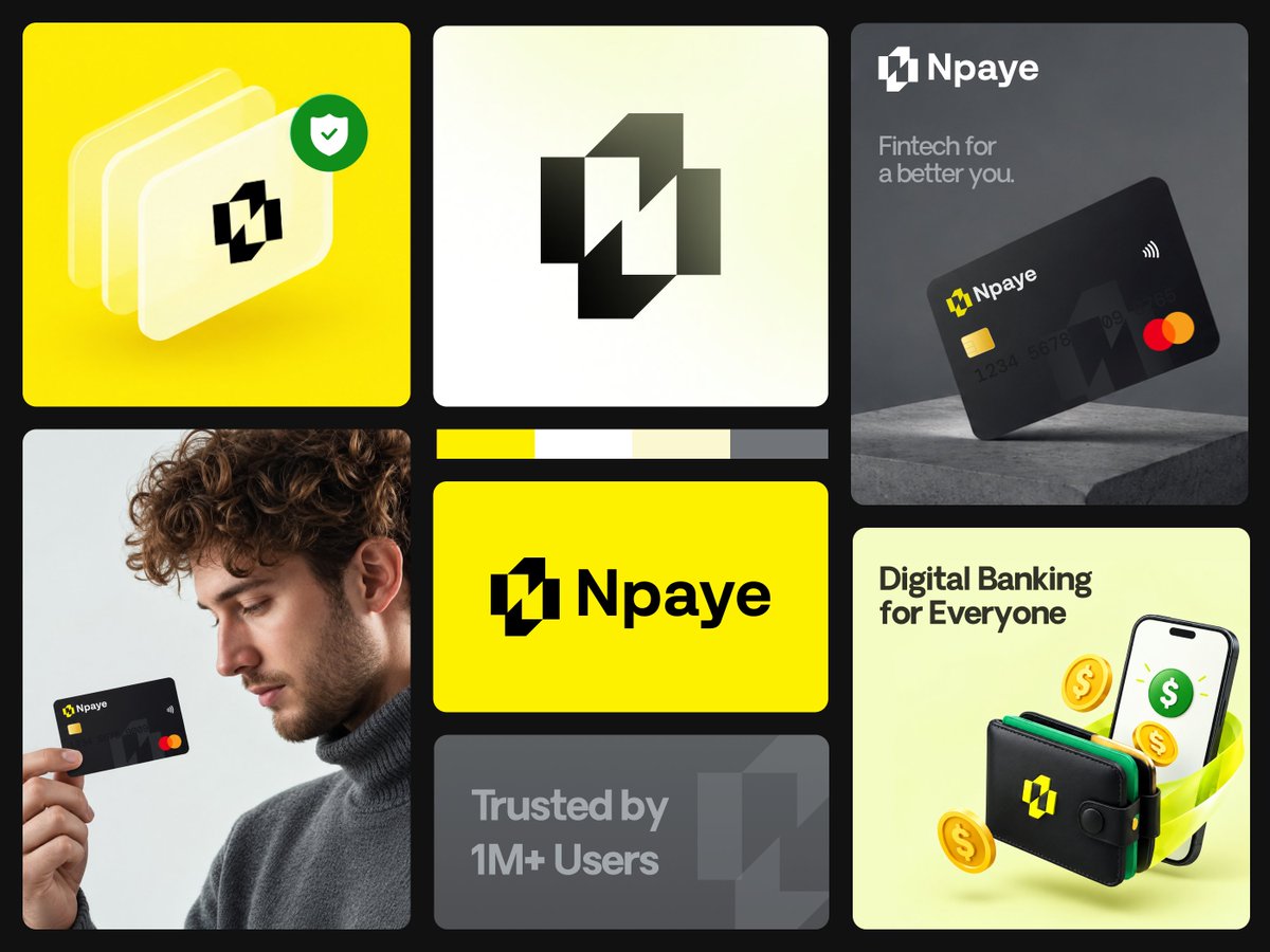 Proficient_Sllc's tweet photo. Npaye Fintech Brand Identity https://t.co/HAzI8Sj1zx