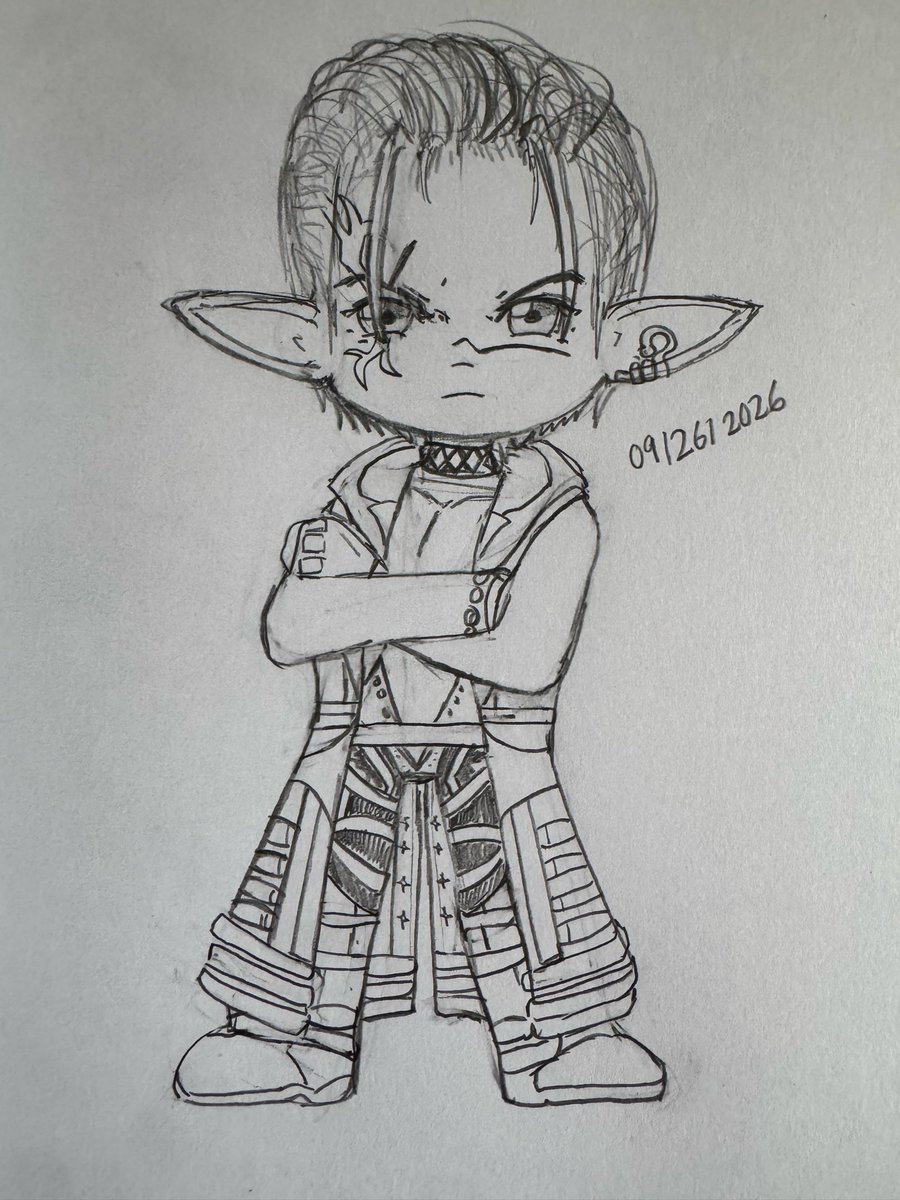 mazarine356's tweet photo. Tyrant chibi doodle. #ffxiv #ffxivart #thetyrant #arcadion https://t.co/p8TjkVrZnp