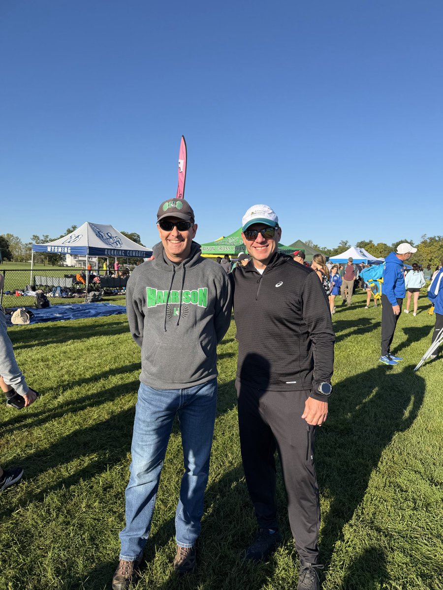 HarrisonHSCC's tweet photo. Harrison XC getting some strong support at the Princeton Invitational this morning! Go Cats! #ThinkBig https://t.co/RJ1Dw3FGQs