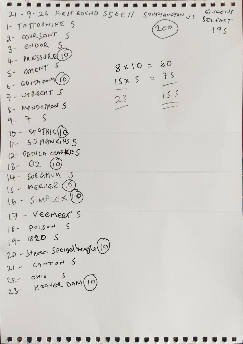 mrjolly23's tweet photo. #UniversityChallenge
21.09.2026
#Series56
#Episode11
#FirstRound
@unisouthampton
Vs
@Queens_Belfast
Pleased with the Star Wars and Screaming Jay Hawkins Answers
Scored - 155
Answered - 23 https://t.co/sPDR7DdKCe