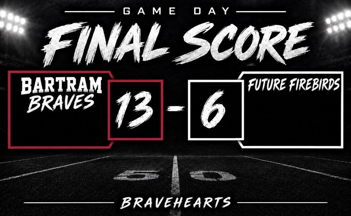 BBravesFootball's tweet photo. 1-0.

#Bravehearts https://t.co/fLJuU9nAJc