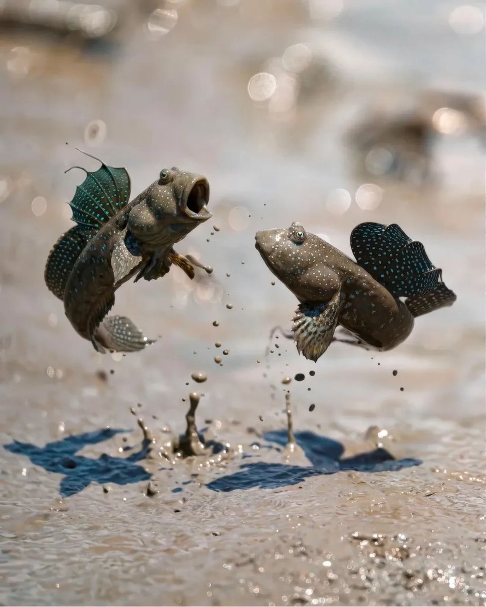 BenHugh26422354's tweet photo. Eeyore and all his Simpsons female companions stared in amazed at mudskippers, an extant species of amphibious fish. They found in mangroves and mudflats. https://t.co/L4ecHBvA1E