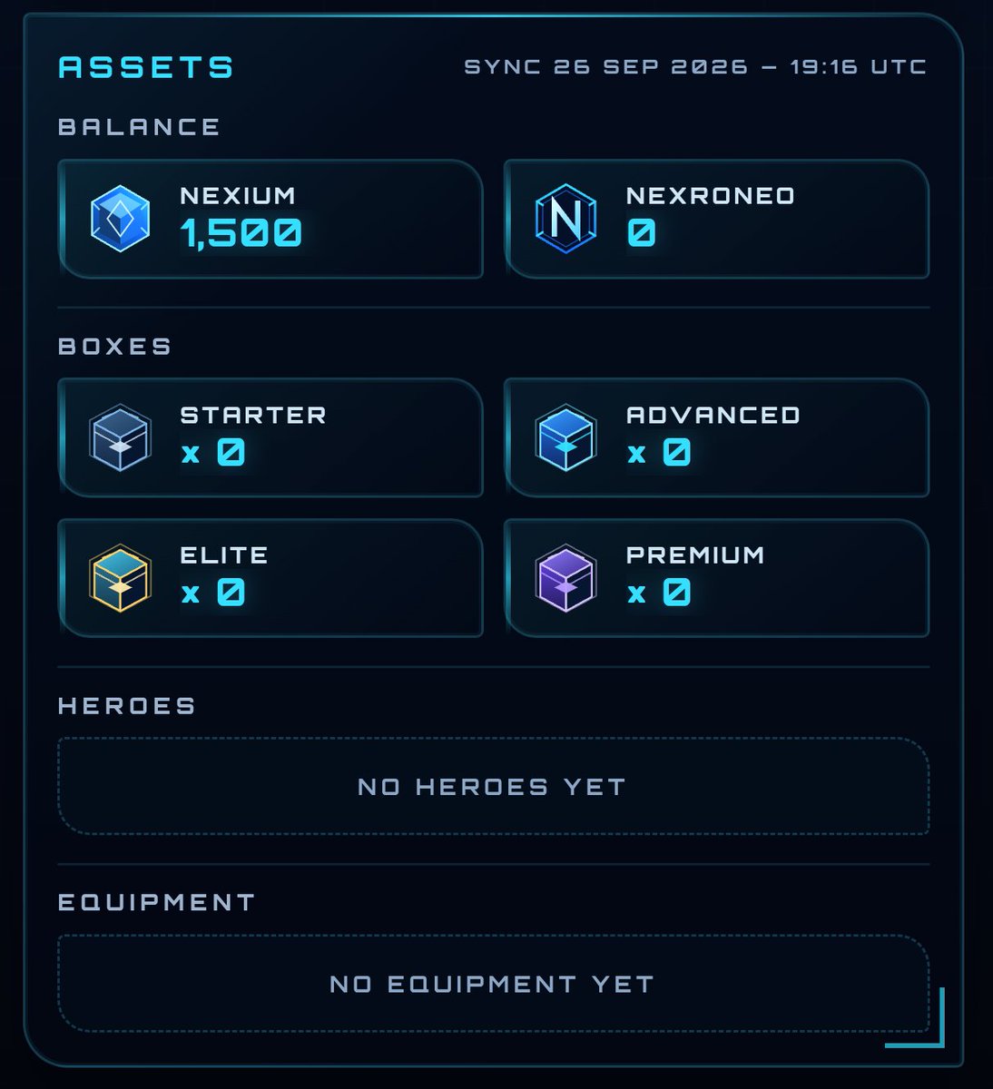 nexroneo's tweet photo. ๐ NEXRONEO ASSET UPDATE!
Assets are now live! ๐คโก
๐ Balance
๐ฆ Boxes
๐ฆพ Heroes
โ๏ธ Equipment
๐ฅ More coming!
๐ฎ Pre-register: https://t.co/y1Gema34eYโ
#Nexroneo #Web3 #p2e #cryptogaming #crypto #airdrop #AirdropAlert https://t.co/6nvt6RnH7C