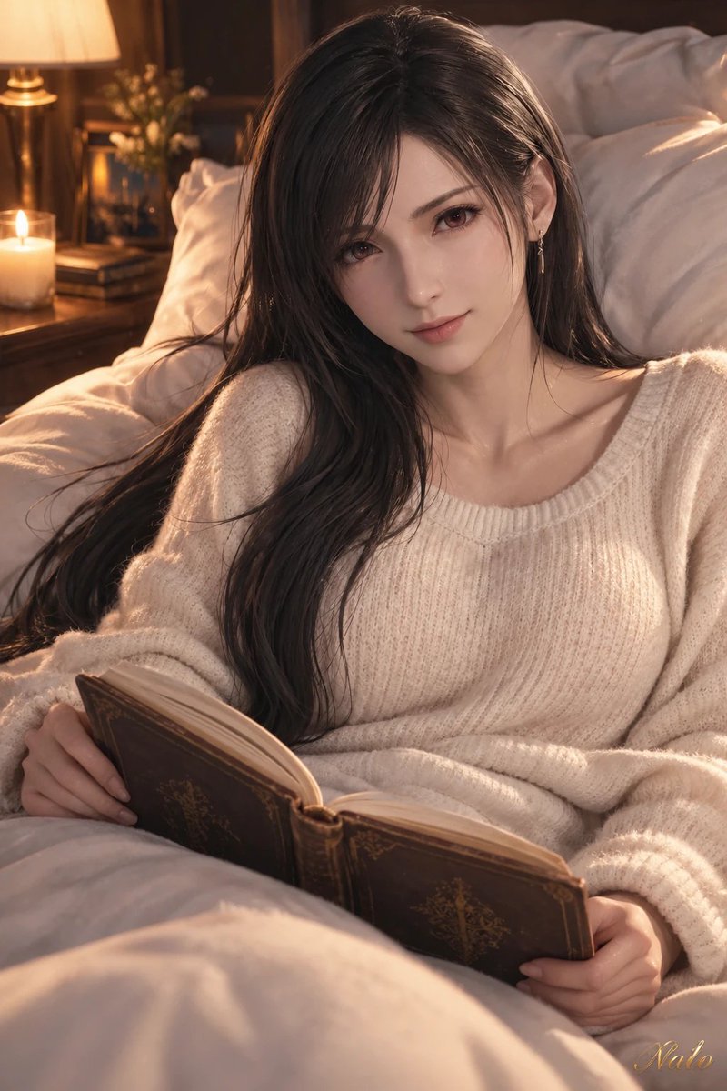 RedWing_90's tweet photo. Quiet hours and good stories. Good night. 🌙✨

#TifaLockhart #FF7Rebirth #GoodNight #CozyVibes #3DArt #DigitalIllustration https://t.co/B6eJK9OAzA