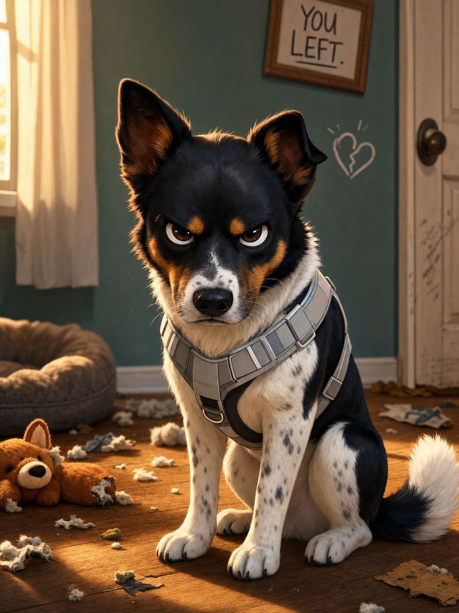 gracejohnsonh3v's tweet photo. Woof! It’s Dad’s birthday, and I’d been waiting to go out and enjoy good food with him. But Mom and Dad secretly went out without me! Am I not your real child? I’m furious and heartbroken, staring at the wall at home. https://t.co/b70U2dD6lc
