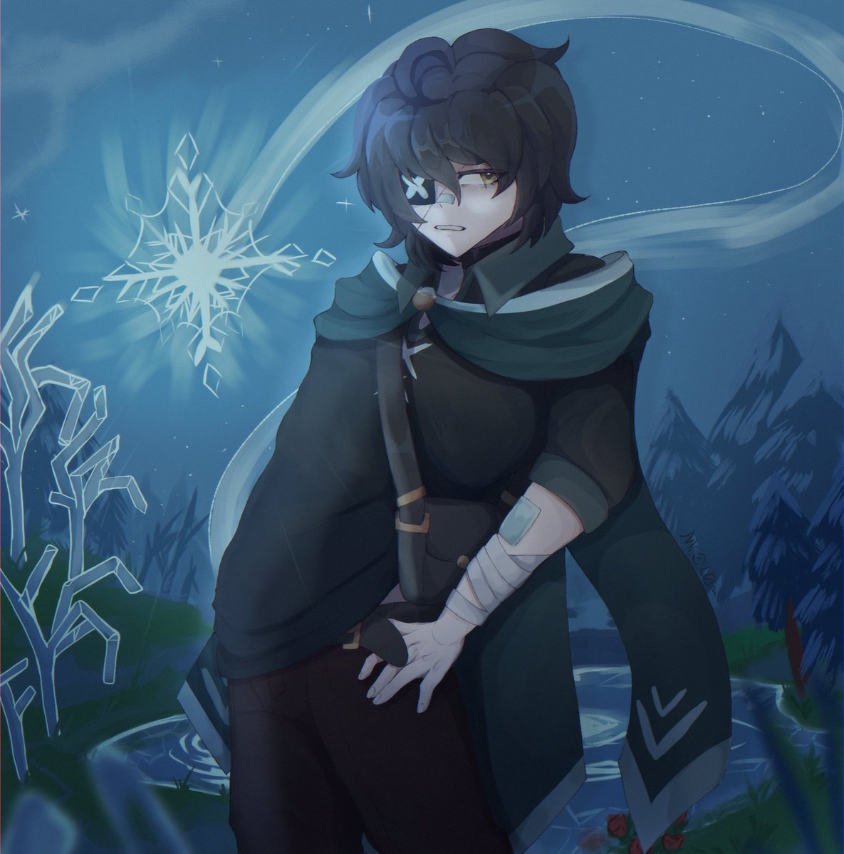 MixL0m's tweet photo. The cold truths will always follow along. In the frozen lake where the new empires are written.
OC: Bryan
#ibispaint https://t.co/Kms3JWC5HC