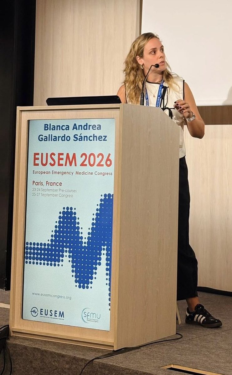 SEMESDiabetes's tweet photo. En #EUSEM la Dra Andrea Gallardo y @EstherAlvRodr han compartido reflexiones sobre el #EstudioHiK-ED, estudio multicéntrico español sobre hiperpotasemia en servicios de urgencias 

🏆Esta comunicación ha sido seleccionada dentro de los 10 mejores abstracts del congreso europeo https://t.co/VZMxSQ43bh