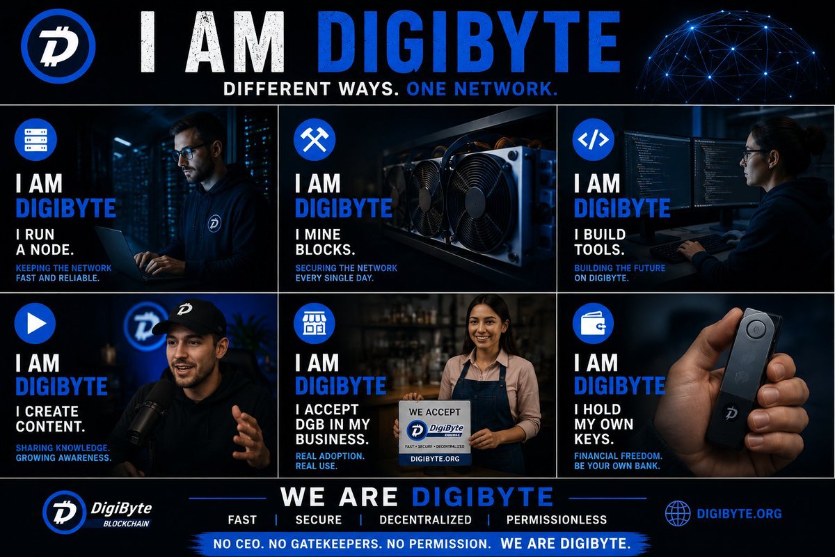 au_epic's tweet photo. Great post by @Adam_Ogilvie_ 

We are @DigiByteCoin
There's...
❌ No CEO
❌ No VC / Company 
❌ No Marketing Budget 

But there is...
✅ A global community
✅ Innovative blockchain tech that rivals &amp; exceeds other L1s
✅ 12 yrs w no rollback, downtime or hacks

We are Digibyte! https://t.co/cMDXe4aqk4