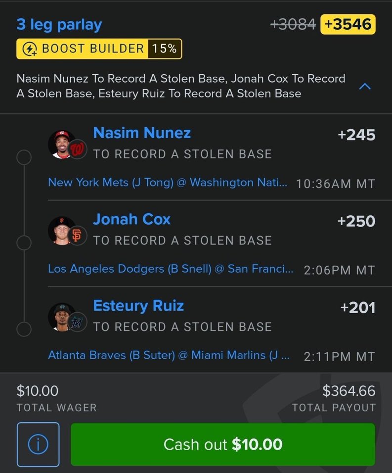 RelGreene's tweet photo. Bisky's Best ⚾️ 

I think these 3 give us the best chance for a stolen base today 
#FanDuel

DISCORD LINK 🔗 IN BIO IF YOU WANT ACCESS TO ALL MY BEST PLAYS !

https://t.co/6cBVMitQWN

#NBA | #CBB 🏀 | #NFL 🏈 #PrizePicks 🔐 | #POTD 📋 | #Picks | #MLB ⚾ | #Gambling𝕏 | #Parlay https://t.co/qnJBPgl1AO