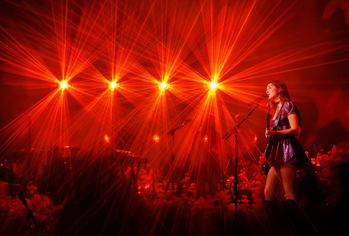 oliviarodrigo4k's tweet photo. [HQ] Olivia Rodrigo performs during "The Unraveled Tour" at People's Bank Arena / by Christopher Polk https://t.co/2x8iyevh4L