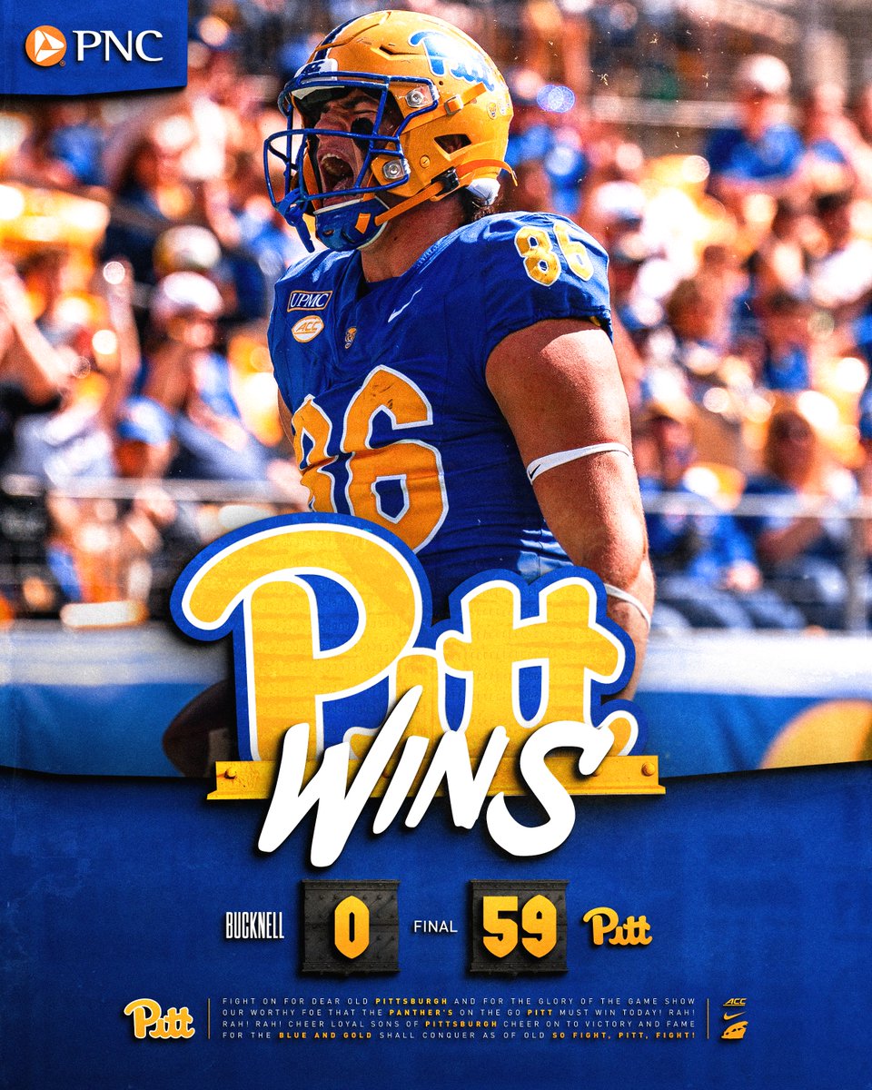Pitt_FB's tweet photo. Saturday Shutout ☑️ https://t.co/YifVMQ0j2I