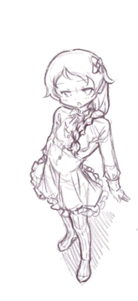 Barusuthegoat's tweet photo. Meili sketches. https://t.co/yE9EcDBdic