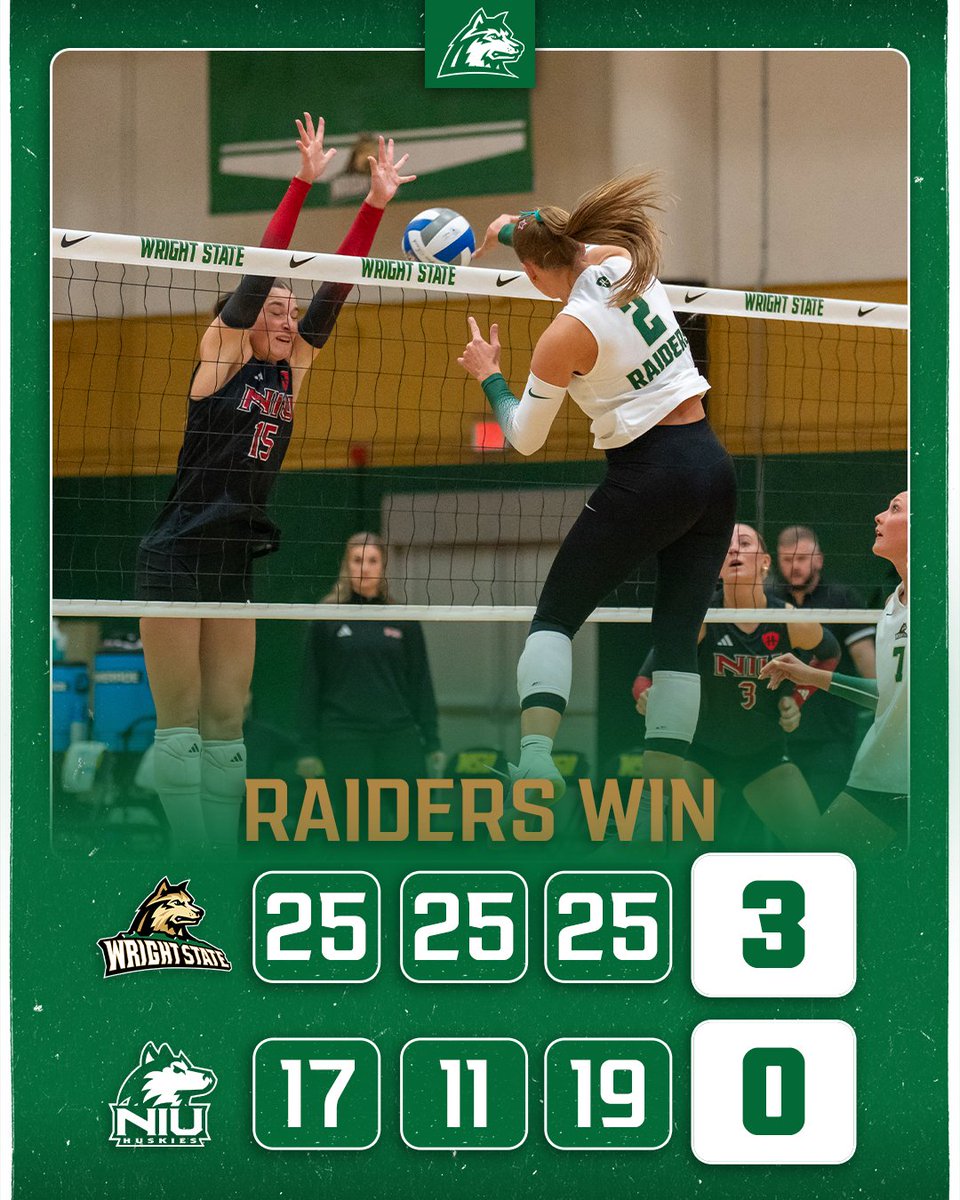 WSUVball's tweet photo. 𝗥𝗔𝗜𝗗𝗘𝗥𝗦 𝗦𝗪𝗘𝗘𝗣! 🐺
Saturday sweeps in McLin! 🧹
#RaiderUP | #RaiderFamily https://t.co/ZIr1RrazjV
