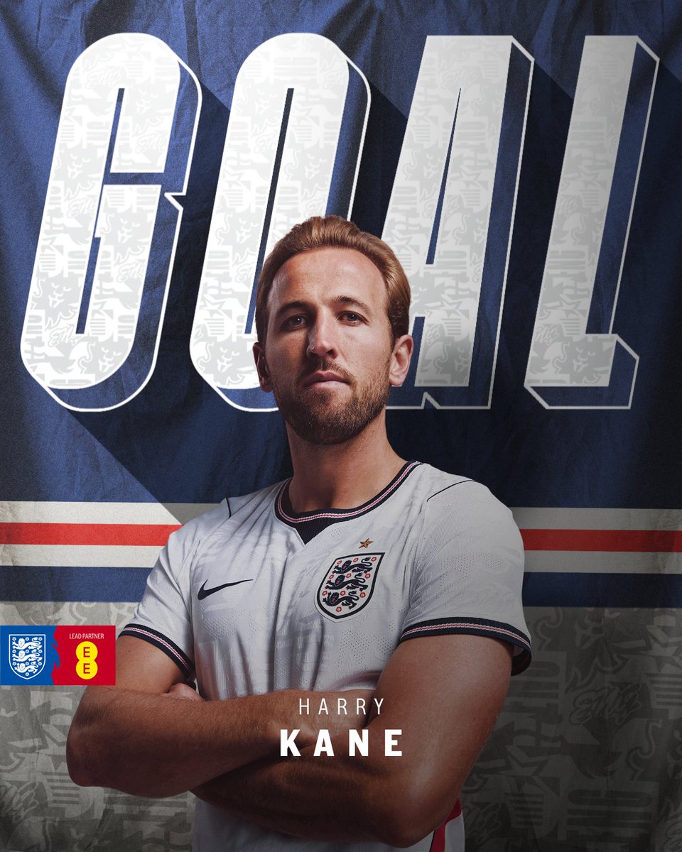 England's tweet photo. WE TAKE THE LEAD! 🤩

Harry Kane rises to head home Nico O'Reilly's cross - what a few minutes at @WembleyStadium! 🤯 https://t.co/55lFaWvdRT