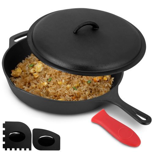 royalkitwareco's tweet photo. MegaChef 10.5-Inch 2-in-1 Pre-Seasoned Cast Iron Skillet &amp; Fry Pan Set — $37.49.

Shop: https://t.co/F31HMPj9Oe

Save 10% with Promo code: X2026

#MegaChef #CastIron #SkilletSet https://t.co/ruGQ1BA7Gr