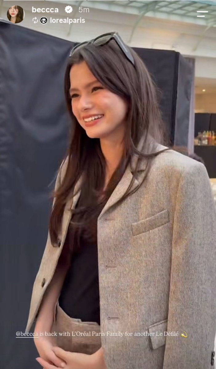 sarabeckwari2's tweet photo. Becky posted L'Oreal paris IG story🇲🇫
❤️‍🔥😍

@AngelssBecky is back with L'Oréal Paris Family for another Le Défilé💫

#ledefilelorealparis #lorealparis #parisfashionweek 
#beckysangels #BeckyArmstrong https://t.co/0IFUopjODX