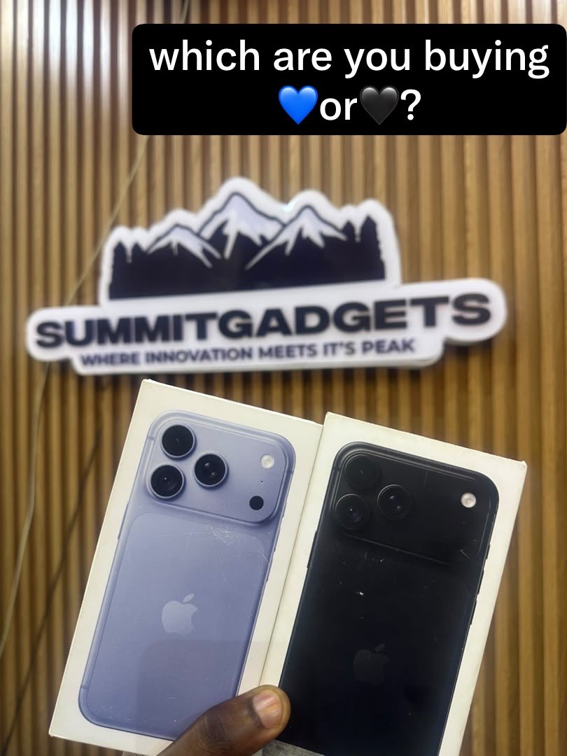 Summitgadgets's tweet photo. 🚨 iPhone 18 Pro Max | 256GB 📱🔥
💙 Blue — ₦2.592M
🖤 Black — ₦2.660M
Premium. Powerful. Pro Max. 😮💨
Ready to upgrade? DM Summit Gadgets to order/inquire. 🛍️📩
⛰️ Where Innovation Meets Its Peak.
#iPhone18ProMax #iPhone18 #SummitG #iPhoneNigeria #NigeriaTech #iPhone修理 https://t.co/vJaFlP1Ueu