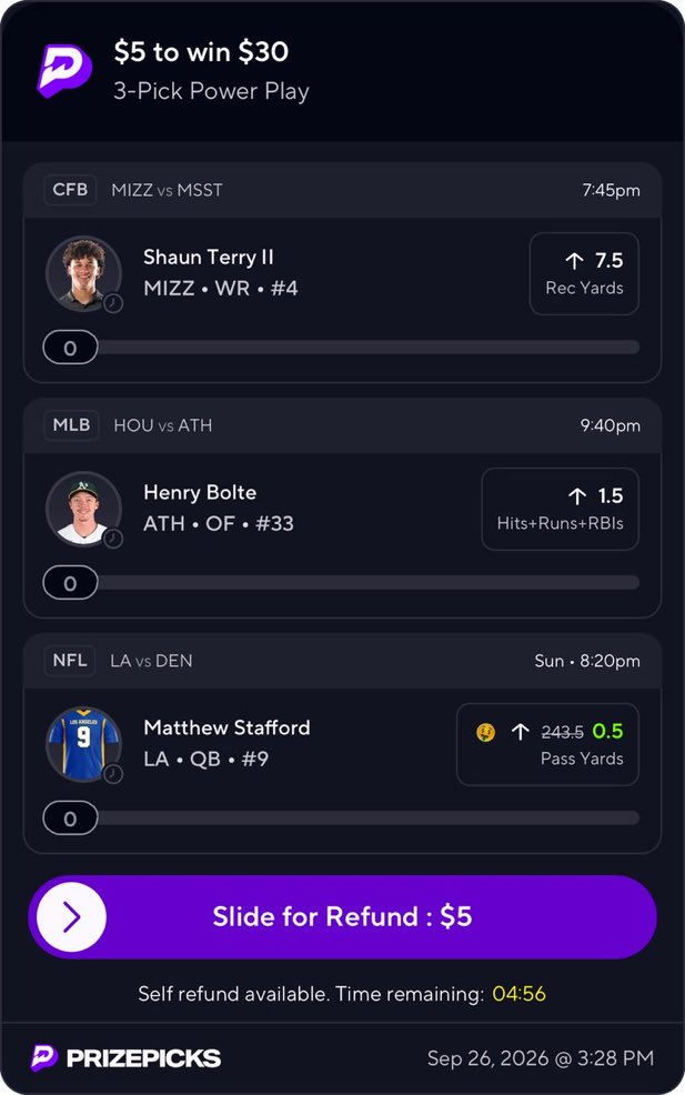 RelGreene's tweet photo. Stafford free pick on PrizePicks

Link in my bio to tail https://t.co/qF3xfp7fjQ
