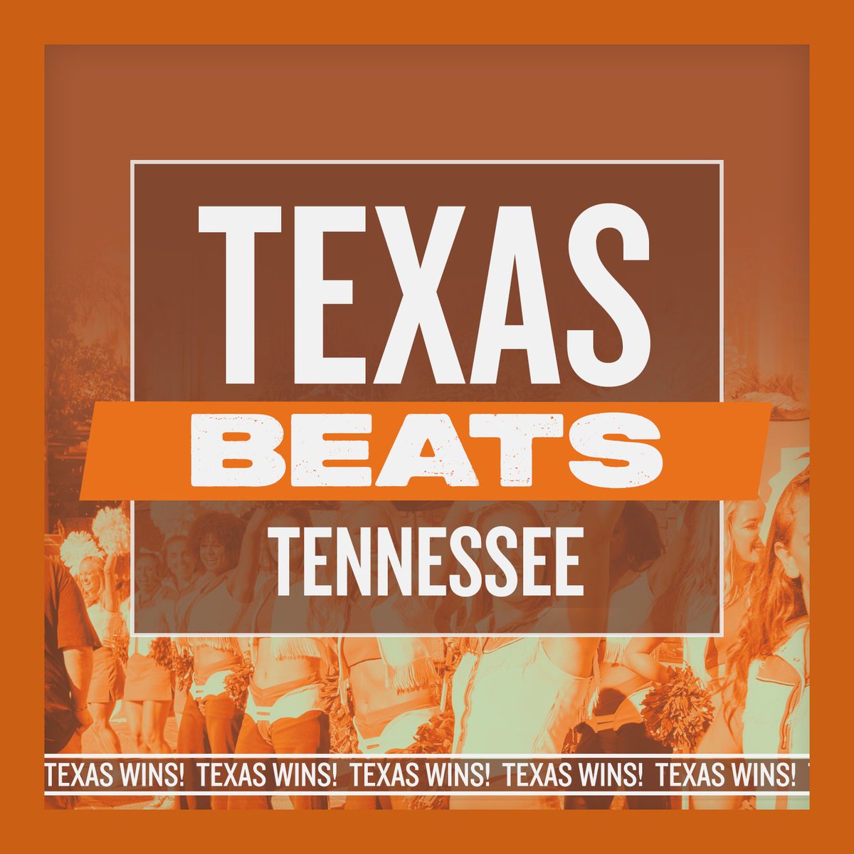 TexasExes's tweet photo. TEXAS PROVES IT'S THE TRUE UT! TEXAS BEATS TENNESSEE, 20-17!!! 🤘🧡 https://t.co/CwMkxgq52r