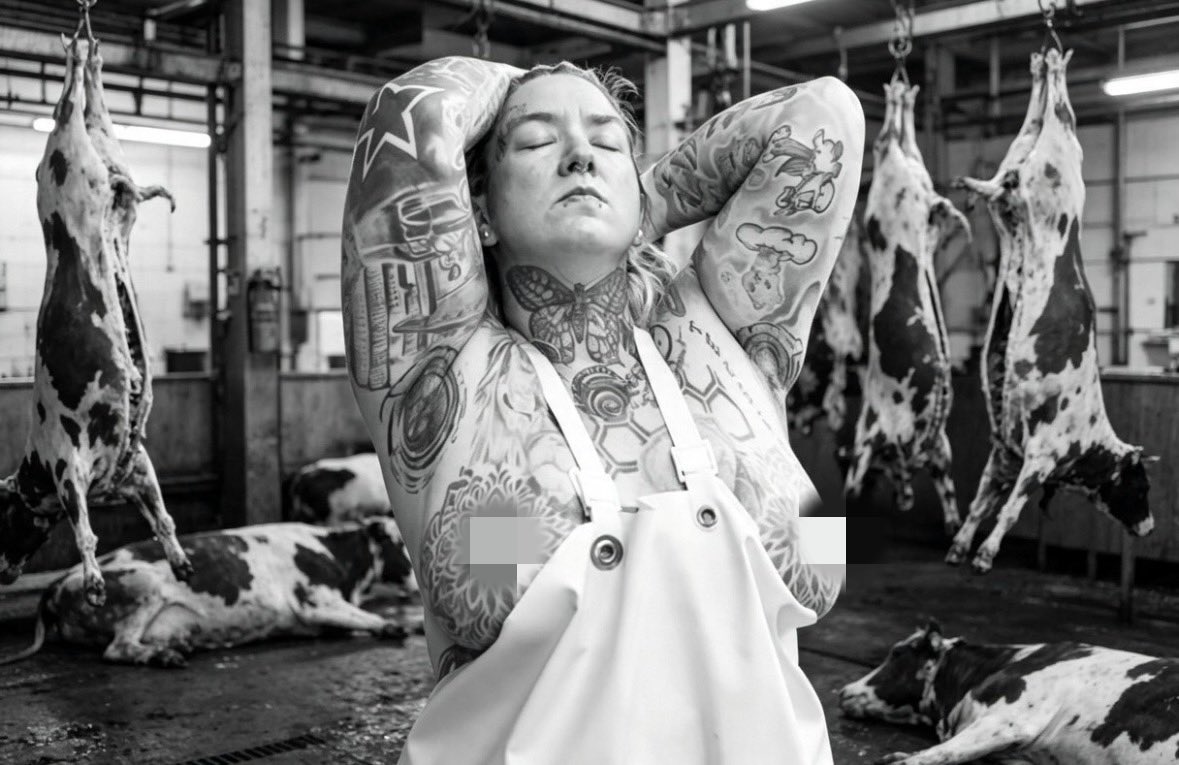 mimiinked's tweet photo. Außergewöhnlich. Einzig – aber nie artig.
Alle wollen essen. Keiner will die Wahrheit sehen.
Ich schon. 🥩🖤 #MeatTheTruth #BehindTheCounter #RawReality #ButcherLife #TattooedButcher #Unartig #Außergewöhnlich #Einzigartig #FoodReality #NoFilter #TheTruthBehindFood #MeatCulture https://t.co/7uXnC1Z3fC