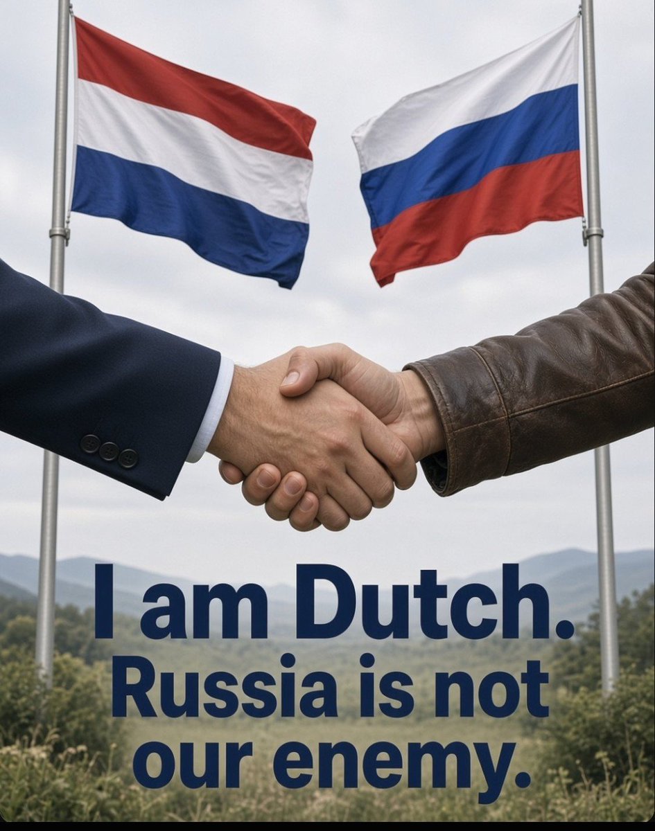 ducom99's tweet photo. I am Dutch, Russia is not my enemy.

The people who want to convince me that Russia is our enemy and want to unleash a war with Russia are my enemies. https://t.co/Bjh9FZzD2G