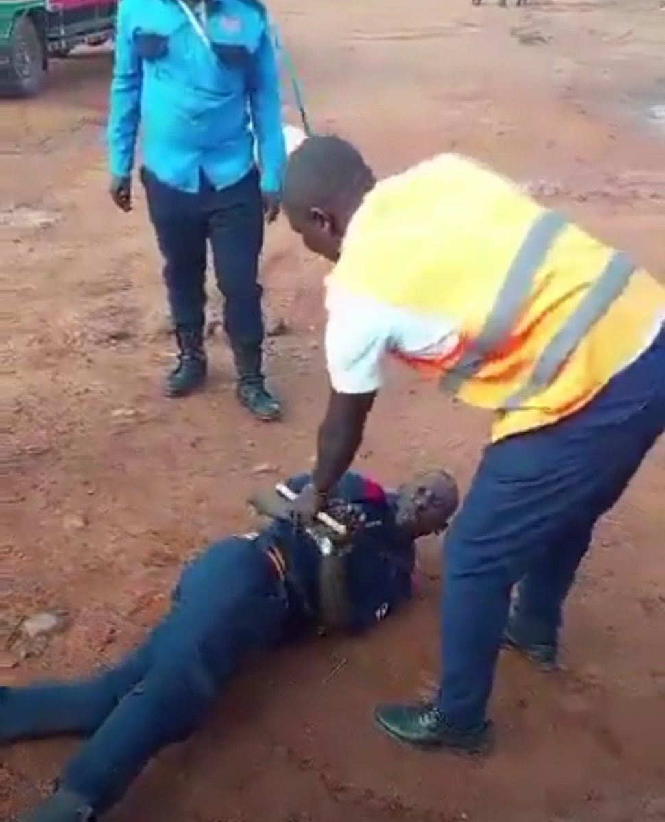PoliceUg's tweet photo. Following a viral video circulating on social media showing a private security guard being assaulted by two male individuals, the territorial Police in Busoga North have arrested one suspect in connection with the incident.

The suspect has been identified as Warom Joseph, a supervisor with Securex Private Security Company. He is alleged to have assaulted Ayub Mbadi, also a security guard employed by Securex and deployed at Kidera Sugar Works in Buyende District.

Preliminary investigations indicate that the victim had been apprehended by the suspect, who accused him of stealing scrap materials from the sugar factory. It was during this incident that the alleged assault occurred.

Warom Joseph is currently in Police custody and will be charged with assault as investigations into the circumstances surrounding the incident continue.

We reiterate that allegations of wrongdoing should be handled through lawful procedures and that no individual should take the law into their own hands.