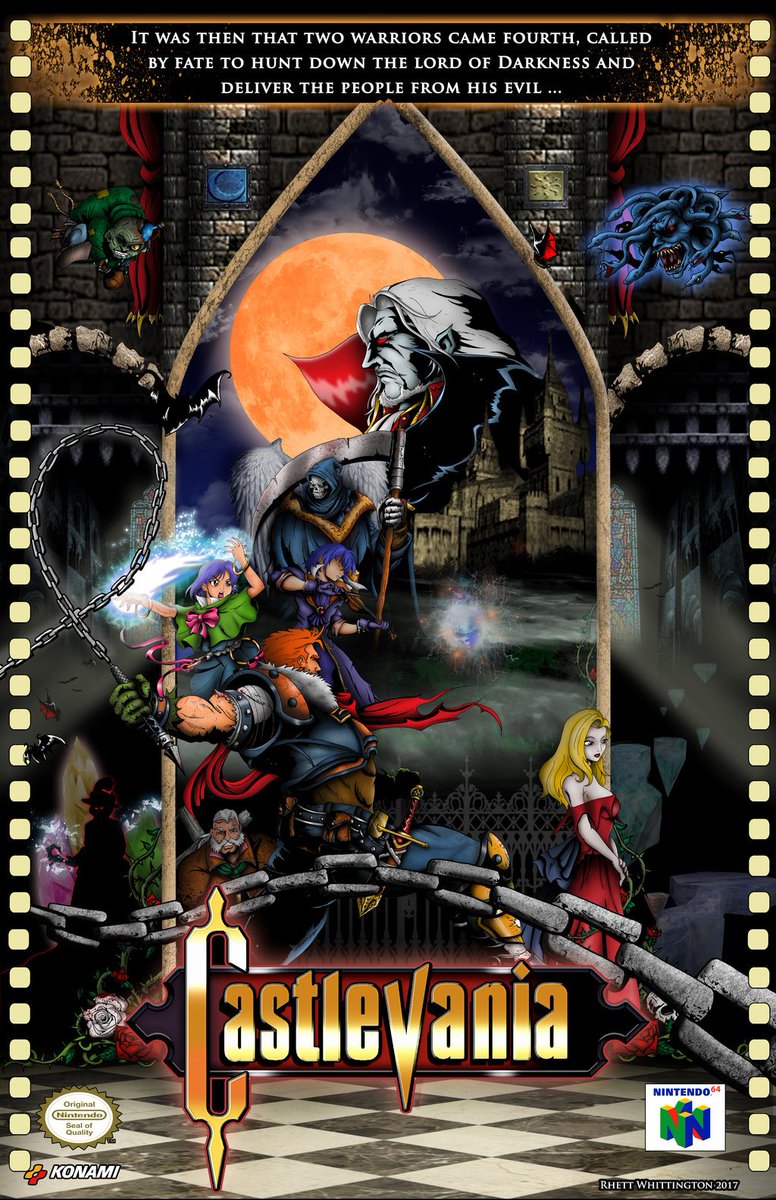 RetroGeekArt's tweet photo. #Castlevania 64, (1999)
📌 Fan Art
🎨 Art: Rhett Whittington
©️ IP: Konami
A brilliant tribute capturing Castlevania 64's historic 3D leap. Reimagines Reinhardt, Carrie, and iconic foes through a classic cinematic lens, honoring Nintendo 64's gothic milestone #Castlevania40th https://t.co/lyfm1XdxtV
