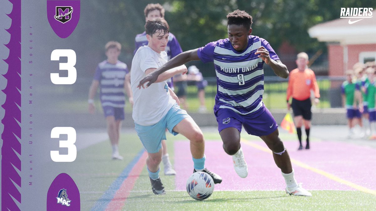 purpleraiders's tweet photo. Men's Soccer: Raiders Play Mount Aloysius to Draw on the Road https://t.co/k4GpfHhYSh #GoMountGo https://t.co/WcFjsY32Tz