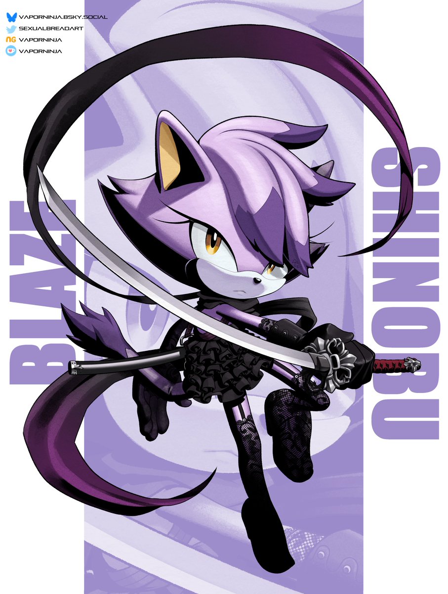 SexualBreadART's tweet photo. NO MORE HEROES X SONIC THE HEDGEHOG #5

Blaze X Shinobu Jacobs

#sonic #blaze #sonicfanart #nomoreheroes #shinobu https://t.co/8LYndtgW1M