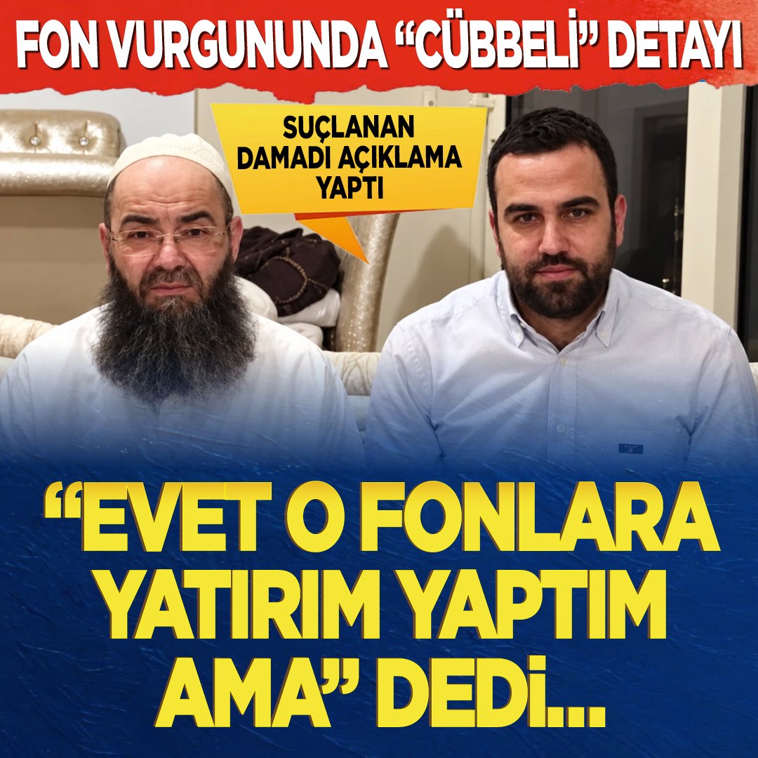 milligazetecom's tweet photo. 📌 Fon vurgununda “Cübbeli” detayı... Suçlanan damadı açıklama yaptı: “Evet o fonlara yatırım yaptım ama”

🔔Haberin detayları için tıklayın ⤵

https://t.co/ElDsSjF7lX https://t.co/hm3wXRt6xO