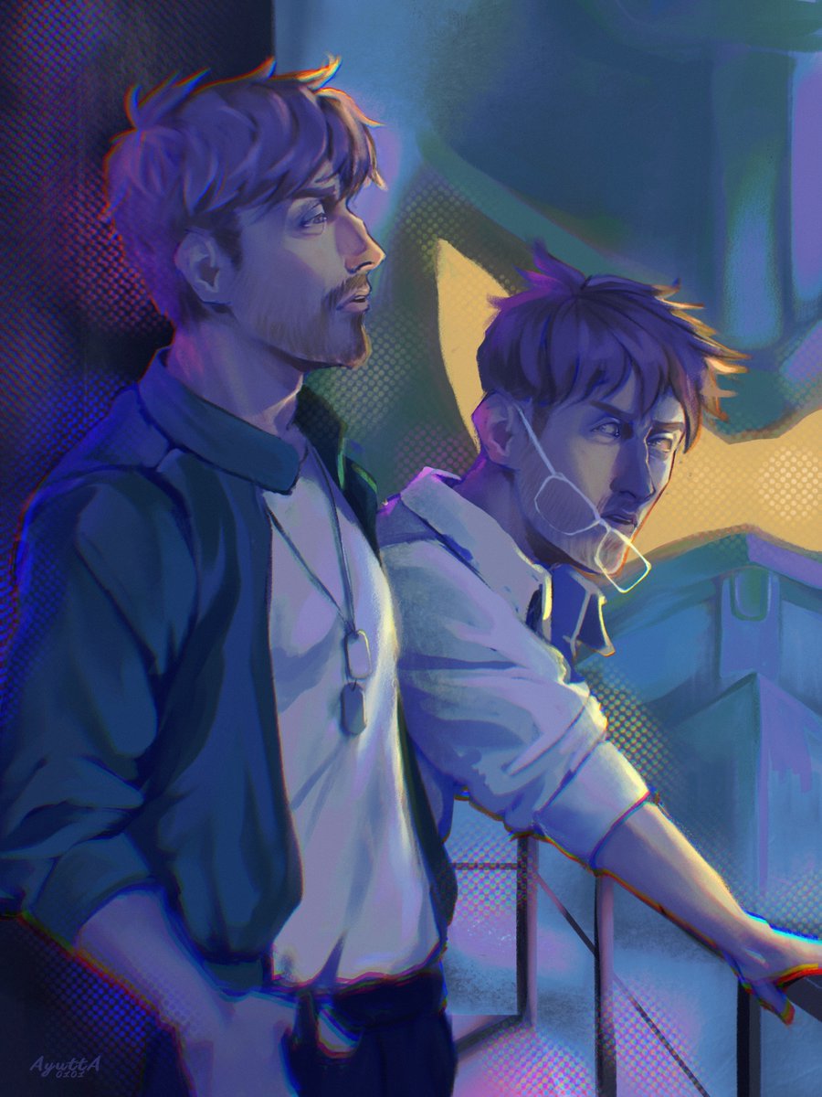 ayutta0101's tweet photo. ✨Illustration for the fic 
“to our promised tomorrow” by @lariyats 
https://t.co/zqQDm5WS7r

#ColtLandTwins x Pacific Rim
@PHMBigBang #PHMBigBang https://t.co/8HQvuK0y9X